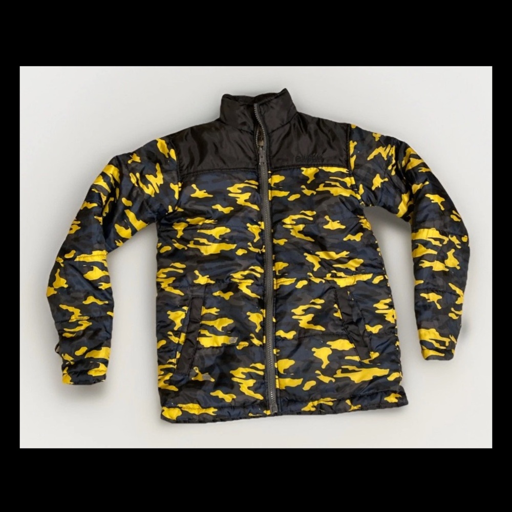 Magellan Outdoors Boys Black yellow camo Jacket